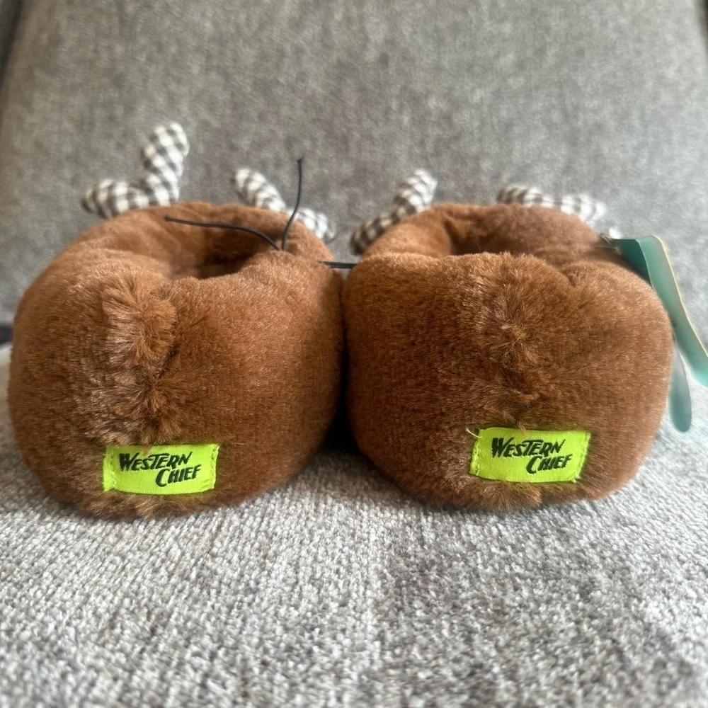 NWT Western Chief Cozy Moose toddler size 11/12 plush lightweight slippers